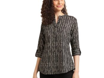 1728907386 NAINVISH Tops for Women Printed Shirt Top for Women