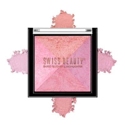 1728995964 Swiss Beauty Mini Baked Shimmer Blusher And Highlighter Palette For