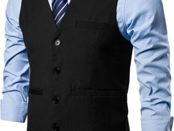 1729043939 SHIMLA COLLECTION V Neck Waist Coat for Men Stylish Mens Black