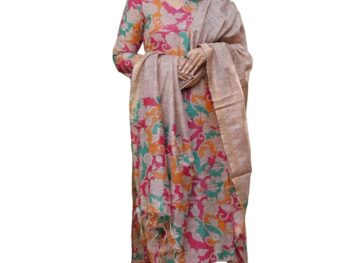 1729087410 ANNI DESIGNER Womens Cotton Blend Straight Printed Kurta with Pant