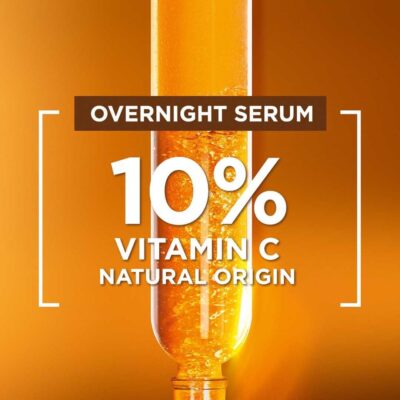 Garnier Bright Complete Night Vitamin C Serum With 10% Pure Vitamin C for Bright Skin, PM Routine Vitamin C Serum Suitable For All Skin Types, 15ml - Image 4
