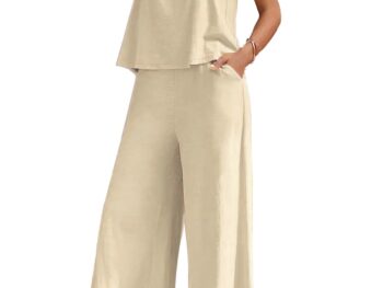 ALL YOURS Womens 2 Piece Outfit Loose Tank Top and