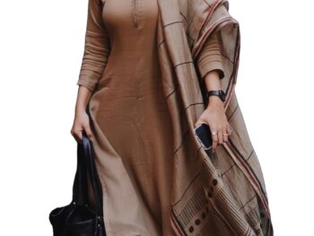 ANNI DESIGNER Womens Rayon Blend Solid Straight Kurta with Pant