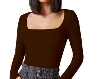 Aahwan Womens Girls Solid Long Sleeve Slim Fit TopT Shirt