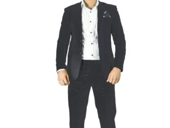 Active fashion Slim Fit Two Piece Suit for Men Stitched Blazer
