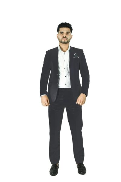 Active fashion Slim Fit Two Piece Suit for Men Stitched Blazer