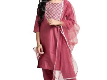 Amazon Brand Symbol Girls Rayon Ethnic Wear Embroidered Kurta