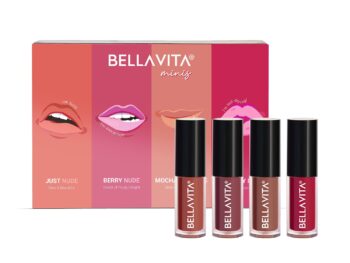 BELLAVITA Mini Kiss Proof Liquid Lipsticks Set of 4Gift Box