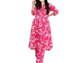 BHOLUKART Girls Cotton Kurti With Pant Casual Kurti With Pant