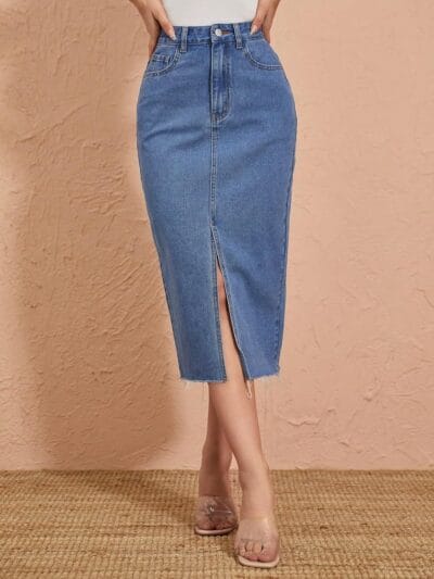 BLACKX Denim Skirt for Women Short Denim Skirt for Women