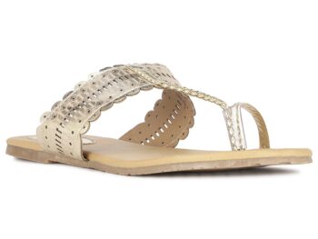 Bata Womens Metallic Tr E Slipper