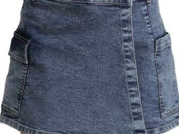 Bene Kleed Women Wrap around Denim skort