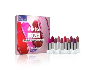 Blue Heaven Matte Love Mini Lipsticks pack of 10