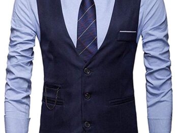 CK Fashion Mens Waistcoat Slim Fit Dress Vest Wedding Waistcoat