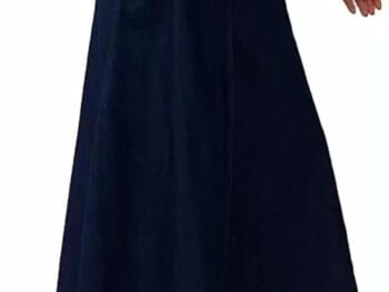 Codaisy Women Beautiful Long Denim A Line Blue Skirt
