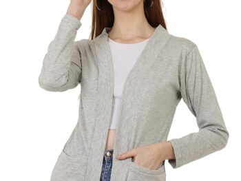 DDASPRATION Womens Pocket Shrug