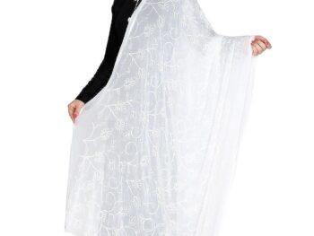 DUPATTA BAZAAR Womens Floral Chiffon Dupatta