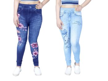 FAWN FASHION Combo Offer Girls Stretchable Slim Fit Jegging Pack