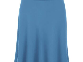 FRAULEIN Womens Midi Skirt Wide High Waist Vintage A Line Flared
