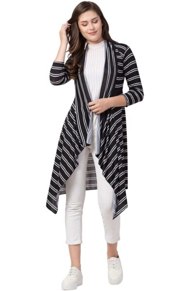 FUNDAY FASHION Womens Cotton Lapel Collared Shrug