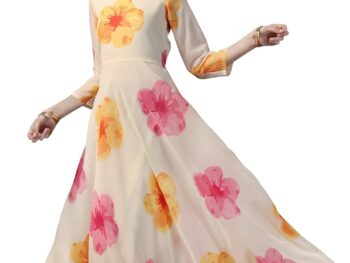 Fashion Dream Girls Printed Maxi Length DressPrinted Dress for GirlsDress