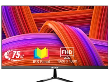 GEONIX 22 Inch PC Monitor FHD IPS 1920x1080P Monitor 75Hz