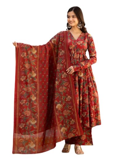GRECIILOOKS Kurta Set with Dupatta for Women Kurti Set