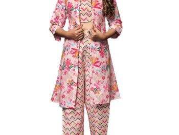 GRECIILOOKS Rayon 3 Piece Co Ord Set For Women FormalOffice