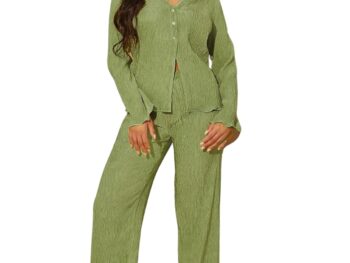 GRECIILOOKS Women Poly Cotton Textured Stylish Co Ord Set For Women