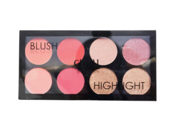 Glam21 Blush Highlighter Palette Silky pigments for long lasting
