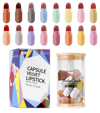Huda Crush Beauty Mini Bullet Capsule Style Lipstick Set