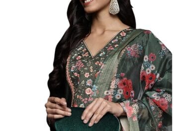 INDO ERA Womens Viscose Rayon Embroidered Straight Kurta With Pant