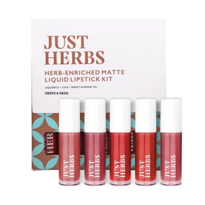Just Herbs Ayurvedic Liquid Lipstick Kit Set of 5 with