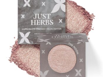 Just Herbs Lumi Glow Pressed Highlighter for Face Makeup Shea