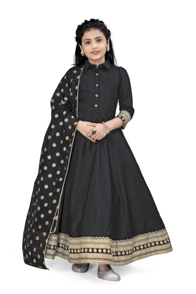 Jwalin Girls Ethnic Readymade Maxi Length Flared Dresses