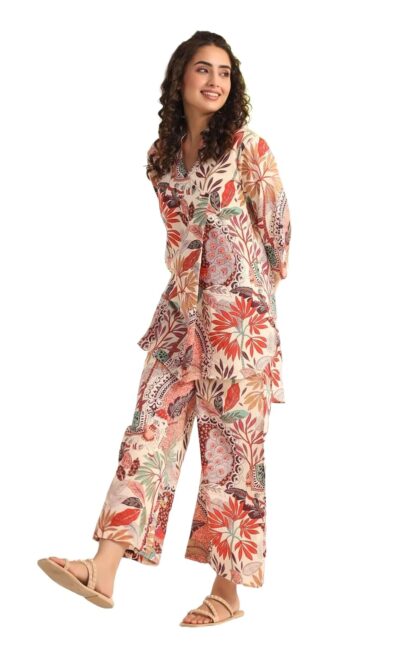 KLOSIA Viscose Women Kurta Set For WomenCo Ords SetKurta Pant SetCoordinate