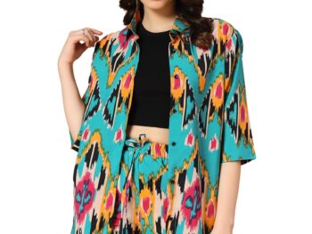 KZULLY Co Ord Set with Two Piece Dress Top Shorts