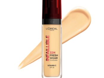 LOreal Paris Liquid Foundation Oil Absorbing Formula Transferproof Heatproof and