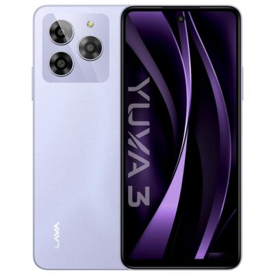 Lava Yuva 3 Cosmic Lavender44GB RAMUFS 22 128GB StoragePremium Glossy