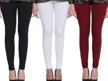 Leggings for Women Regular Fit Cotton Full Length Churidar Leggings