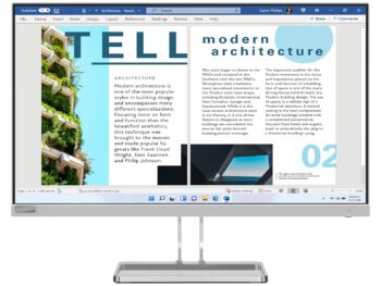Lenovo L Series 27 inch 686cm FHD IPS Ultraslim Monitor 100Hz