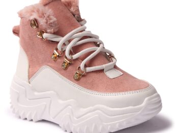 Longwalk Women Zig Zag Chunky Style Fur Boot for Girls