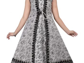 Maurya Girls Wear MaxiFull Length FestiveWedding Flower Gown Dress for