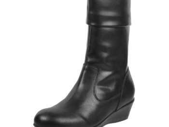 Metro Womens Faux Leather Mid Calf Cool Weather Fashion Boots
