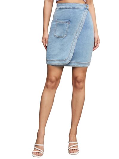 Miss Chase Womens Regular High Rise Clean Look above Knee