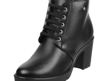 Mochi Women Block Heel Ankle Boot
