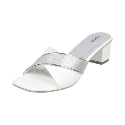Mochi Women Block Heel Fashion Slip on