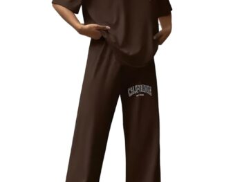 My Swag Women Casual T Shirt Trouser Co Ords Set Half