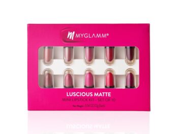 MyGlamm Luscious Matte Mini Lipstick Kit Set of 10
