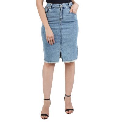 PepTrends Womens Fringes High Waist Skirt